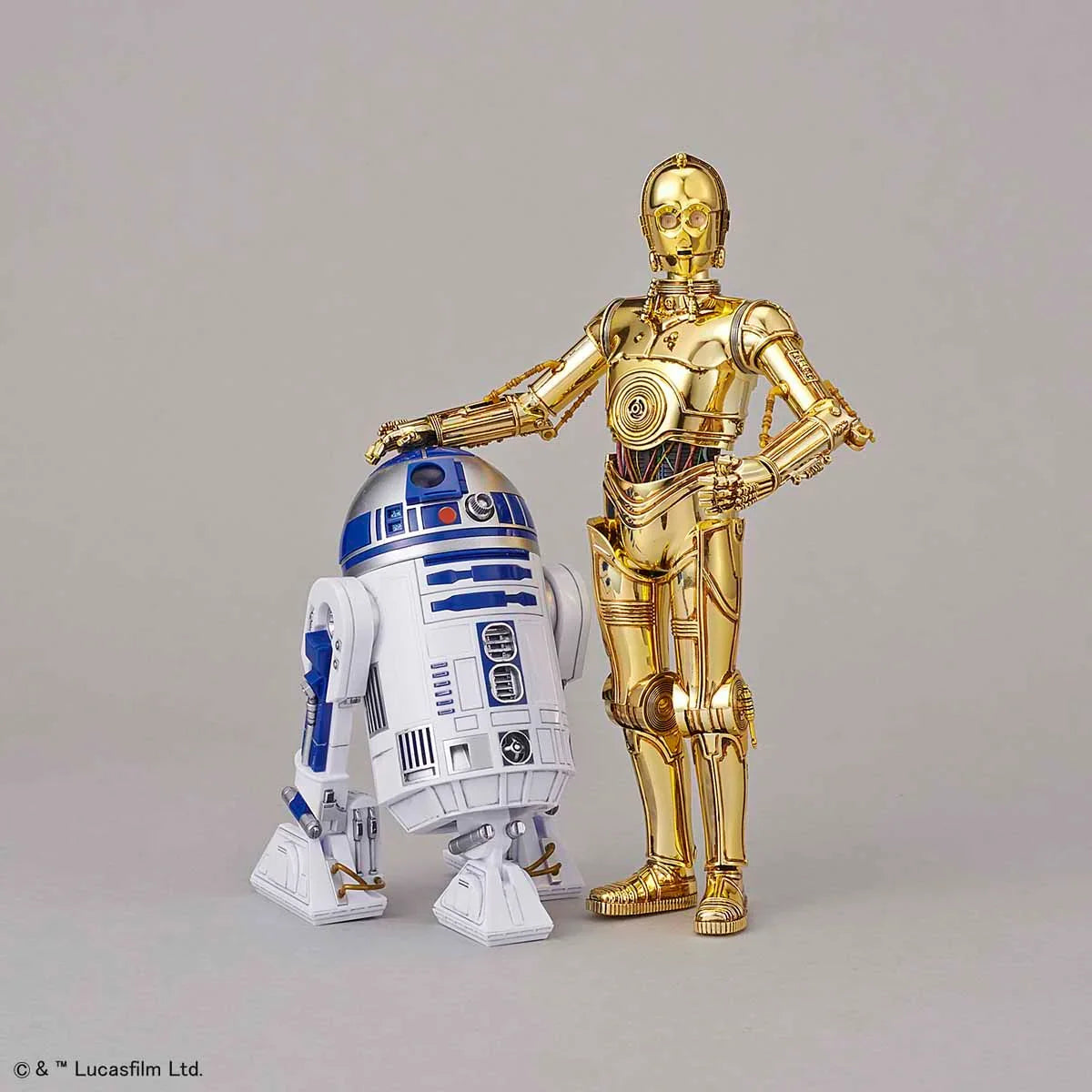 スターウォーズ　C −3PO R2−D2 Bandai Star Wars C-3PO & R2-D2 1/12 Model Kit - A-Z Toy Hobby