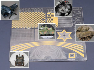 Border Model BD0012 Mask Cutting Mat (Lines Geometry) (304 stainless steel) - A-Z Toy Hobby