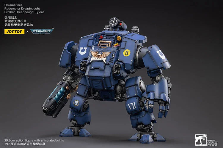 Joy Toy Warhammer Ultramarines Redemptor Dreadnought Brother Dreadnought Tyleas 1/18 Action Figure - A-Z Toy Hobby