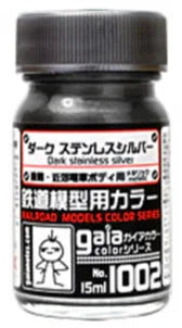 Gaia Notes Railroad Color 1002 Dark Stainless Silver Lacquer Paint 15ml - A-Z Toy Hobby