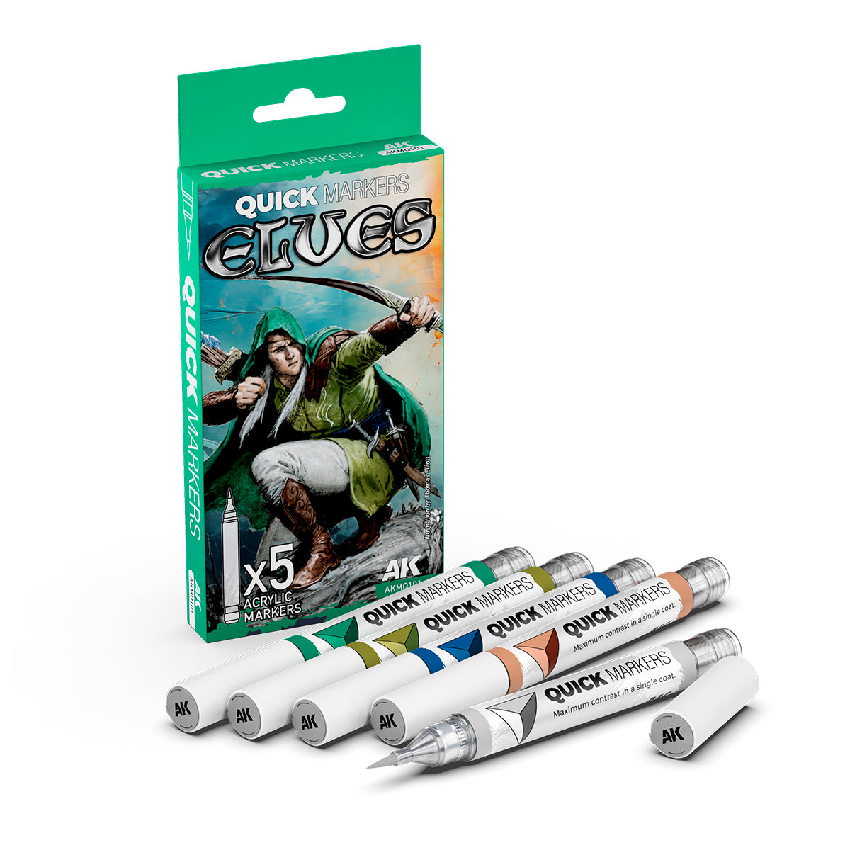AK Interactive AKMQ101 Quick Markers Set Elves