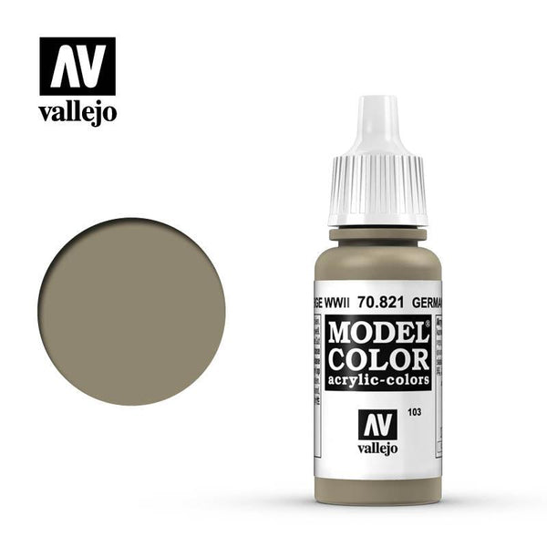 Vallejo 70821 Model Color 103 German Camouflage Beige WWII Paint 17ml - A-Z Toy Hobby