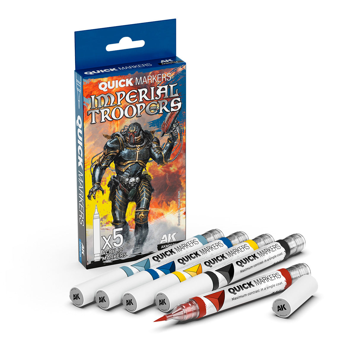 AK Interactive AKMQ104 Quick Markers Set Imperial Troopers
