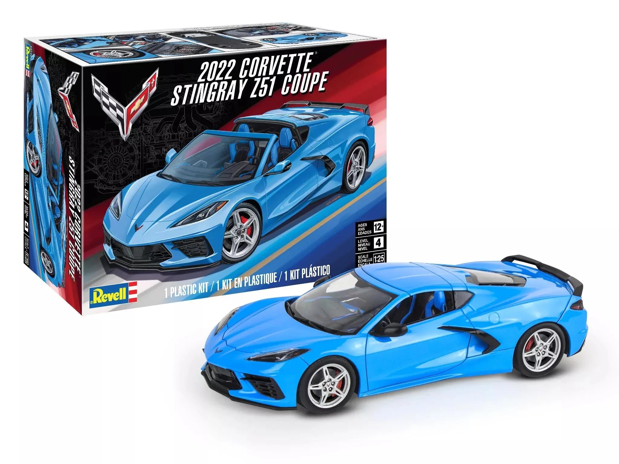 Revell 2022 Corvette Stingray Z51 Coupe 1/25 Model Kit - A-Z Toy Hobby