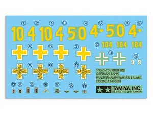 Tamiya 35388 German Tank Panzer I Ausf.B 1/35 Model Kit - A-Z Toy Hobby