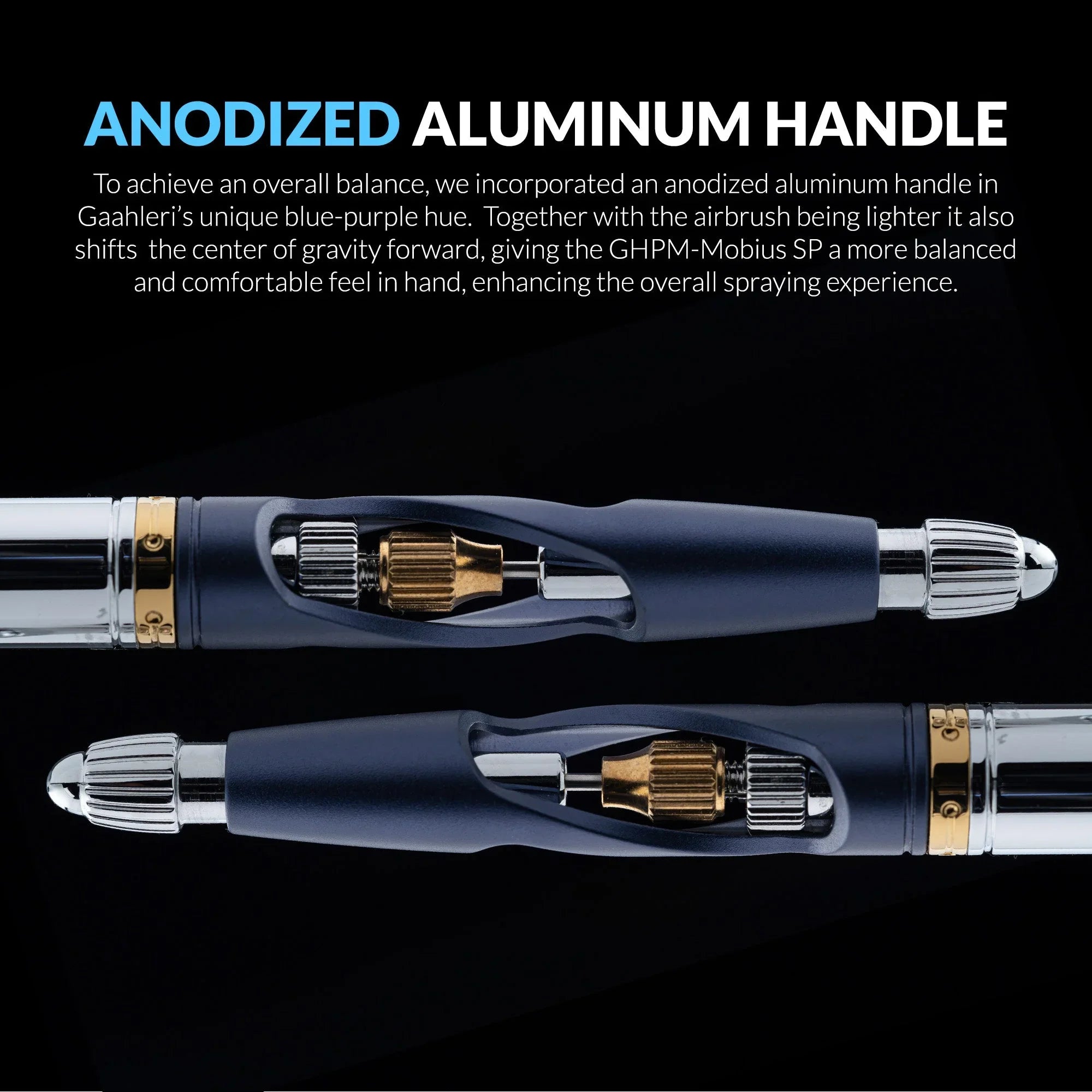 Gaahleri GHPM-Mobius Premium SP 0.3mm & 0.5mm Siphon Airbrush - A-Z Toy Hobby