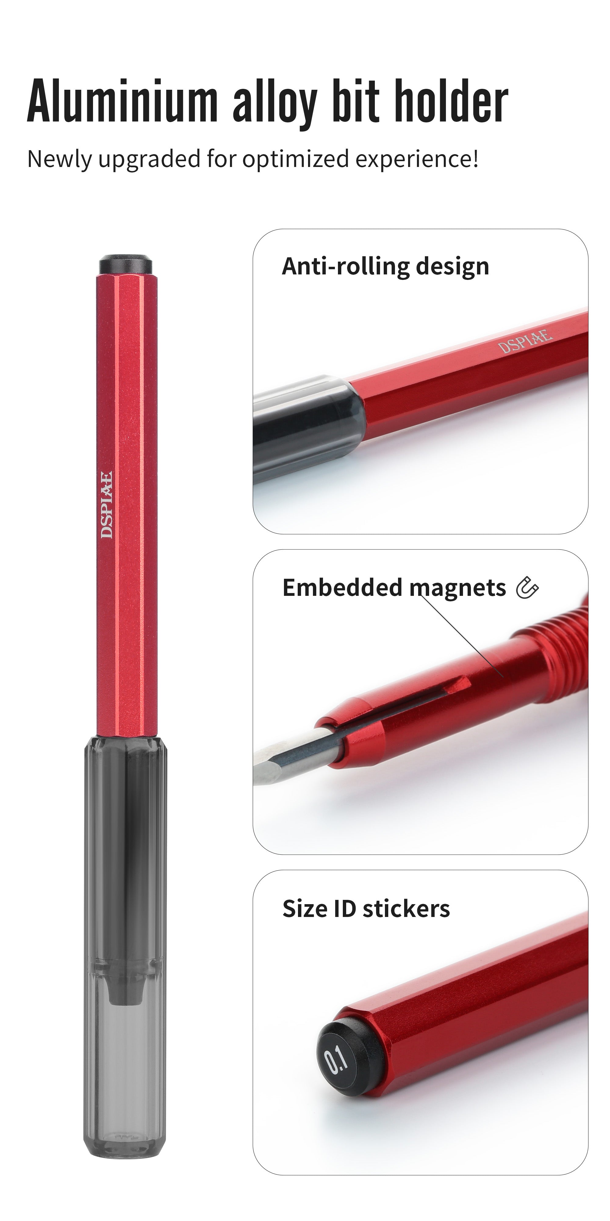 DSPIAE Aluminum Alloy Bit Holder AT-EH PRO