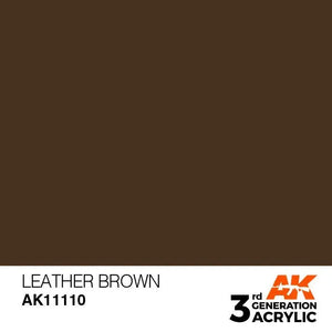 AK Interactive AK11110 3G Leather Brown Acrylic Paint 17ml - A-Z Toy Hobby