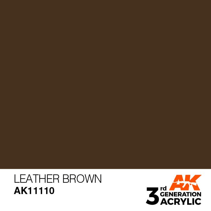 AK Interactive AK11110 3G Leather Brown Acrylic Paint 17ml - A-Z Toy Hobby