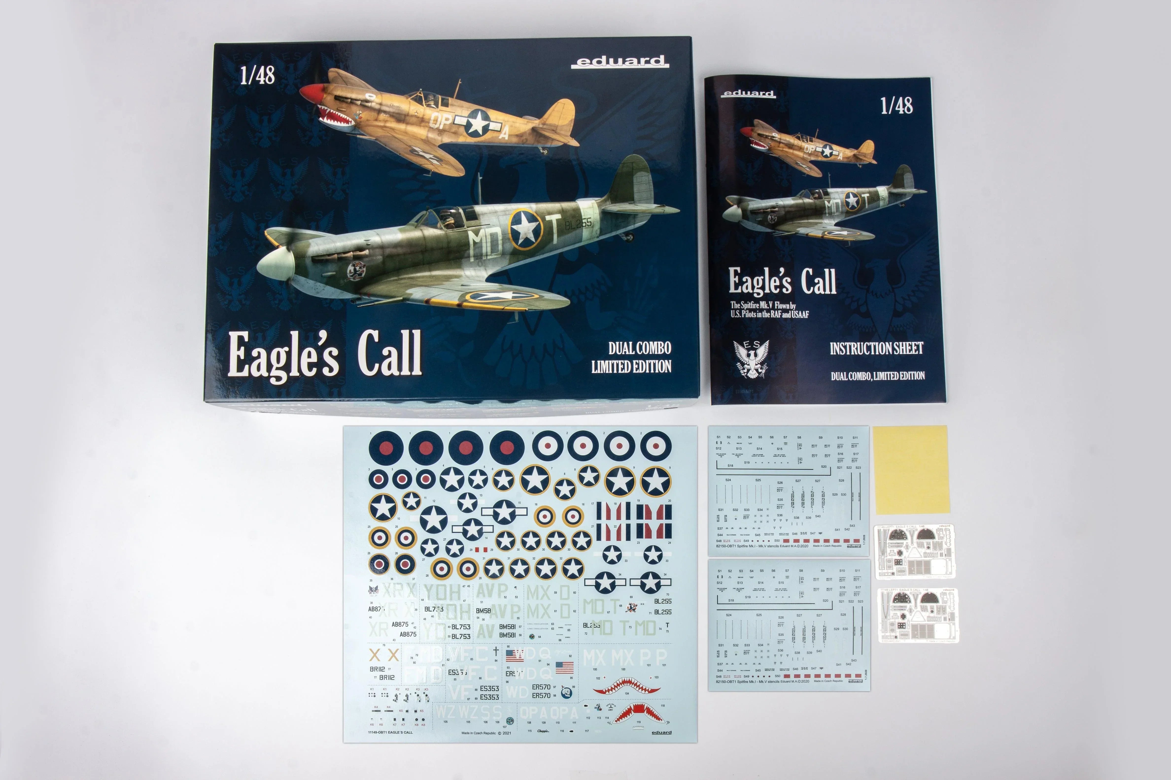 Eduard 11149 Spitfire Mk.Vb & Spitfire Mk.Vc Eagle's Call Duo 1/48 Model Kit - A-Z Toy Hobby