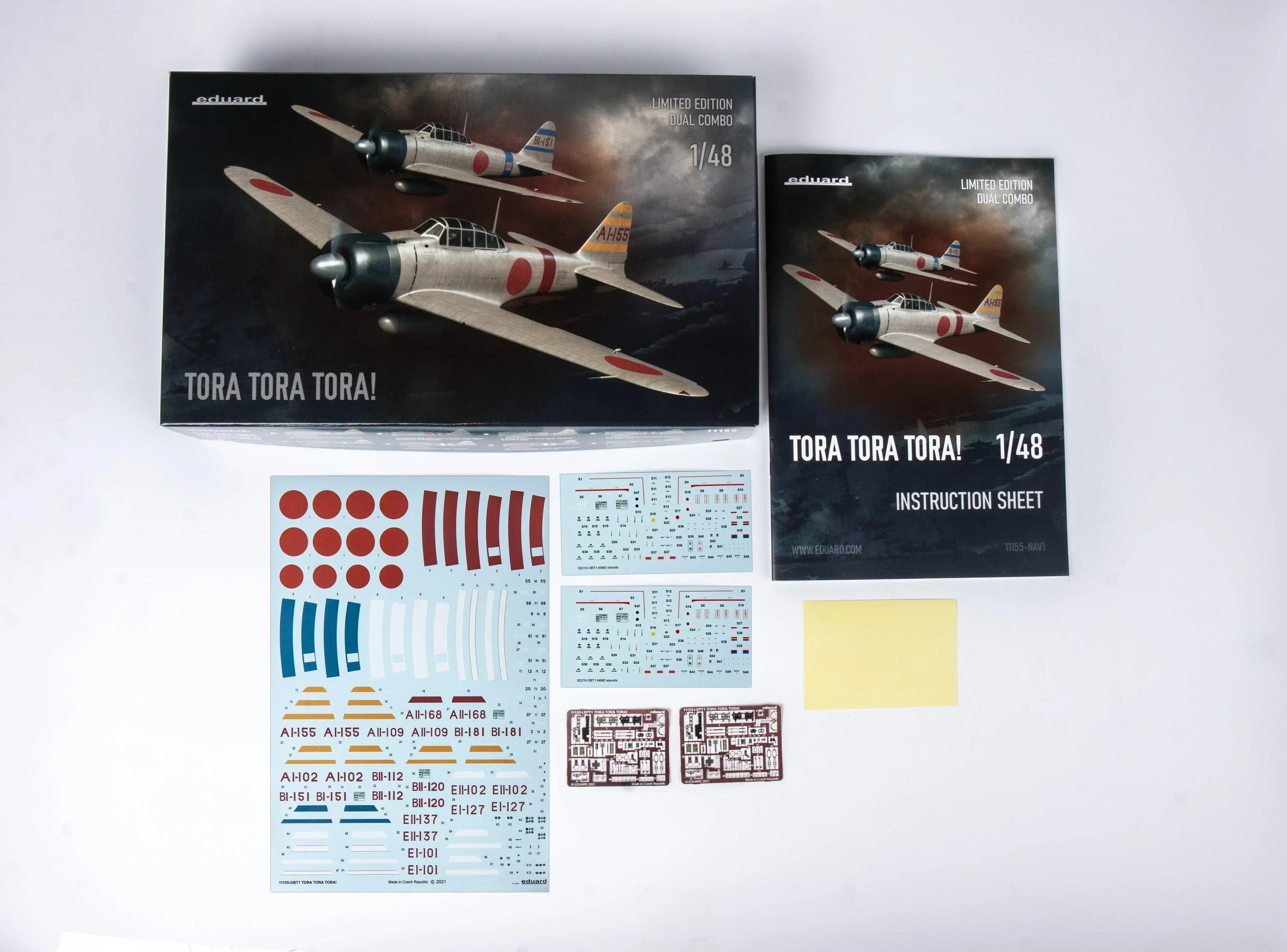 Eduard 11155 A6M2 Type 21 Tora Tora Tora Dual Combo 1/48 Model Kit - A-Z Toy Hobby