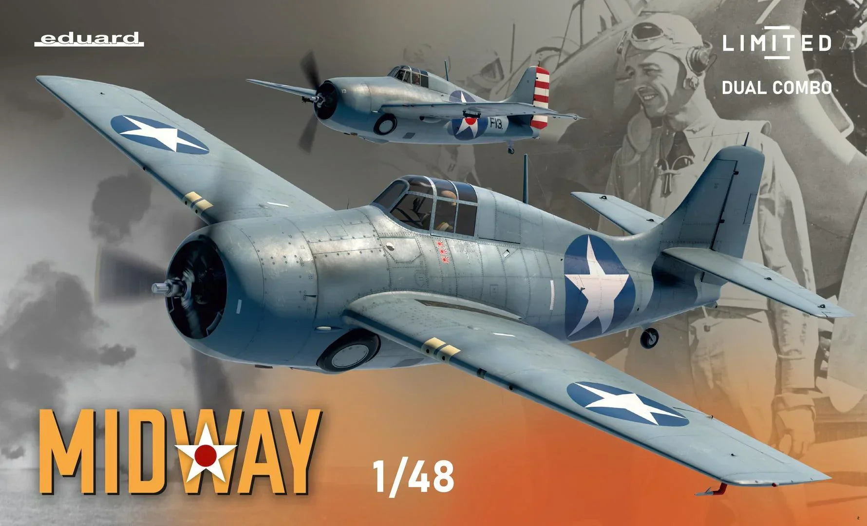 Eduard 11166 Midway F4F-3 & F4F-4 Wildcat Dual Combo 1/48 Model Kit - A ...