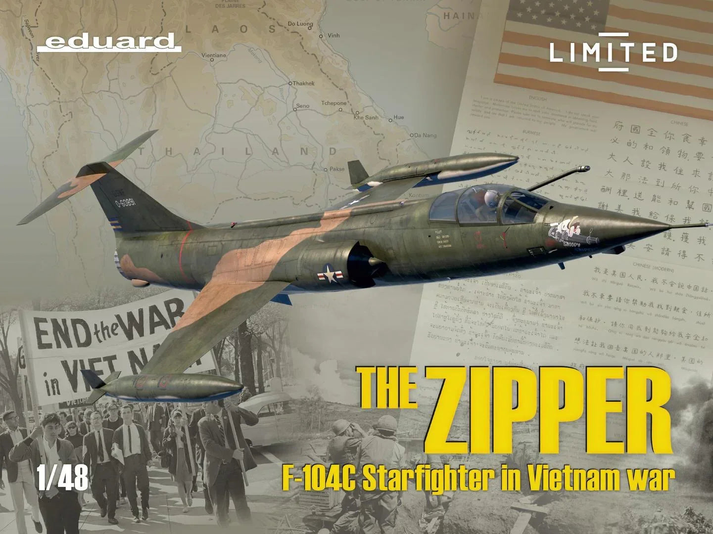 Eduard 11169 The Zipper F-104C Starfighter in Vietnam War Limited Edition 1/48 Model Kit - A-Z Toy Hobby