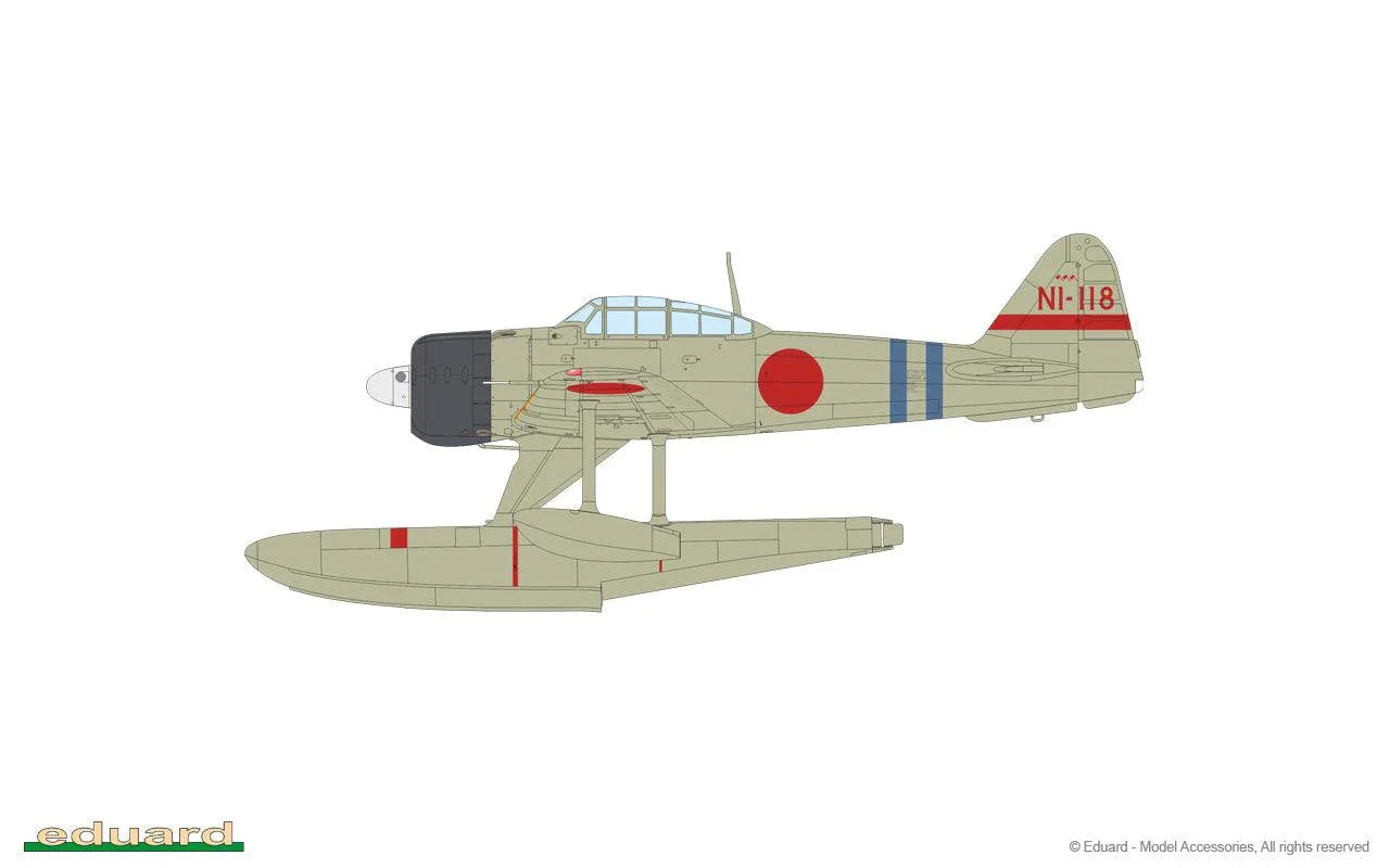 Eduard 11171 Rufe Dual Combo A6M2-N Type 2 Seaplane Fighter Limited Edition 1/48 Model Kit - A-Z Toy Hobby