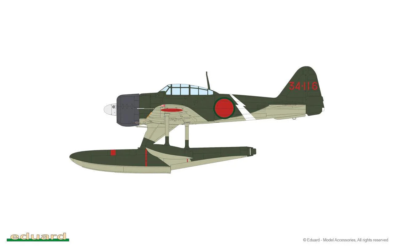 Eduard 11171 Rufe Dual Combo A6M2-N Type 2 Seaplane Fighter Limited Edition 1/48 Model Kit - A-Z Toy Hobby