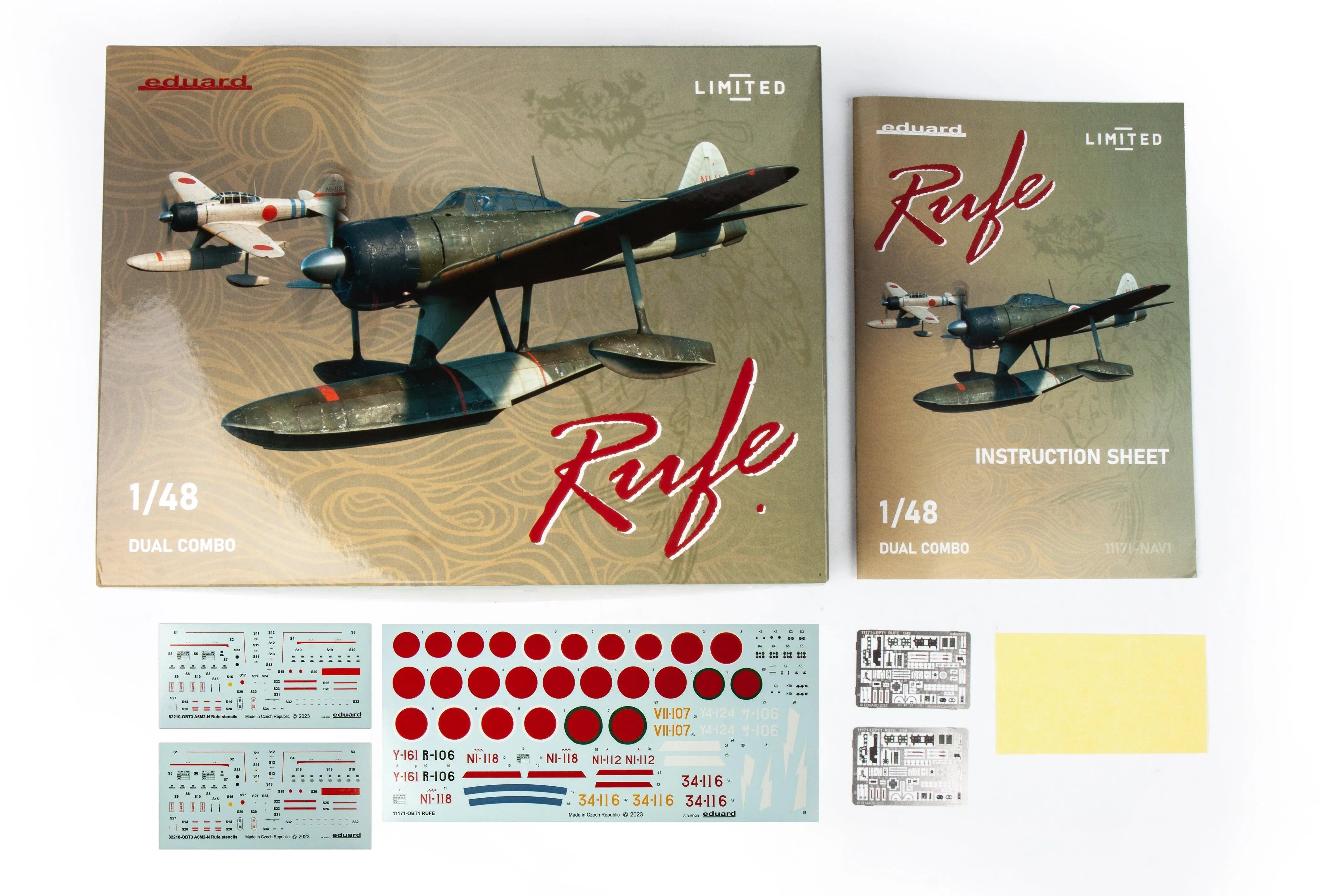 Eduard 11171 Rufe Dual Combo A6M2-N Type 2 Seaplane Fighter Limited Edition 1/48 Model Kit - A-Z Toy Hobby