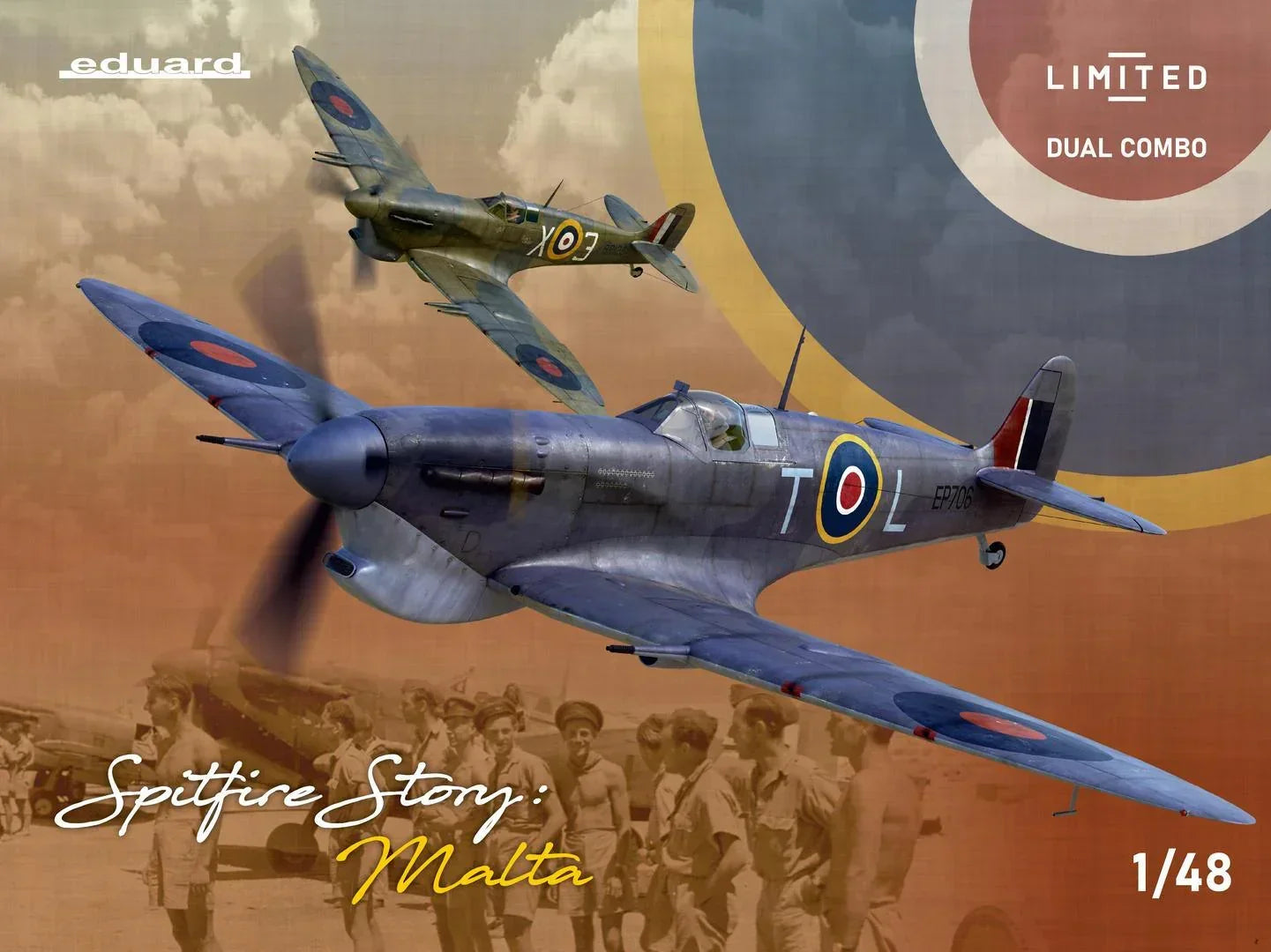 Eduard 11172 Spitfire Story: Malta Dual Combo Limited Edition 1/48 Model Kit - A-Z Toy Hobby