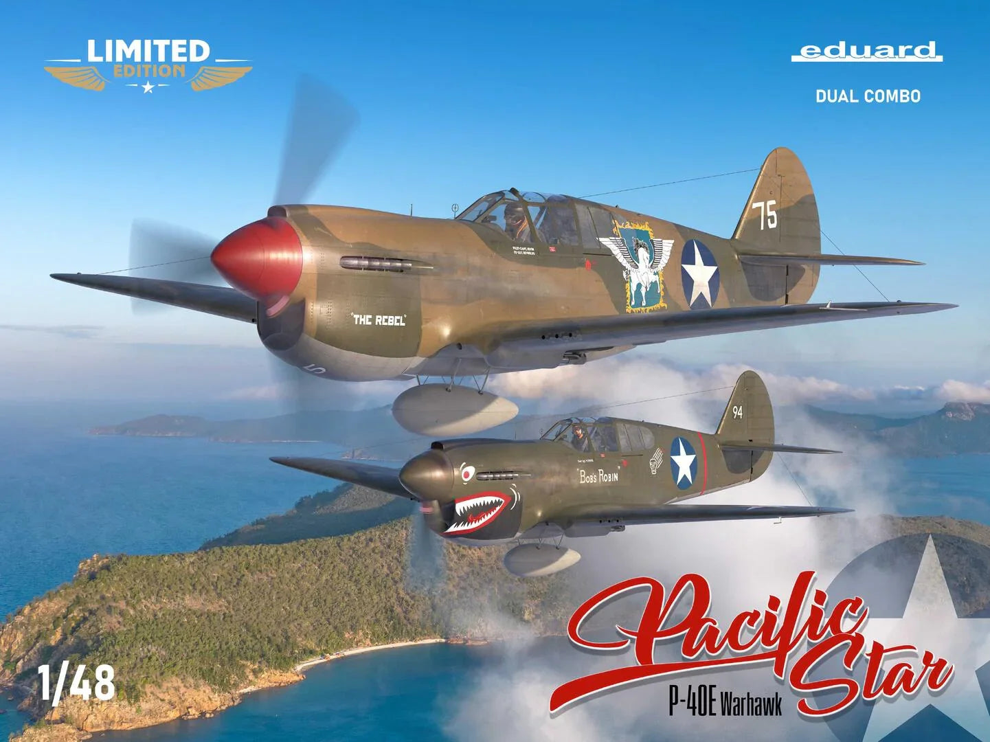 Eduard 11185 Pacific Star P-40E Warhawk Dual Combo Limited Edition 1/48 Model Kit - A-Z Toy Hobby