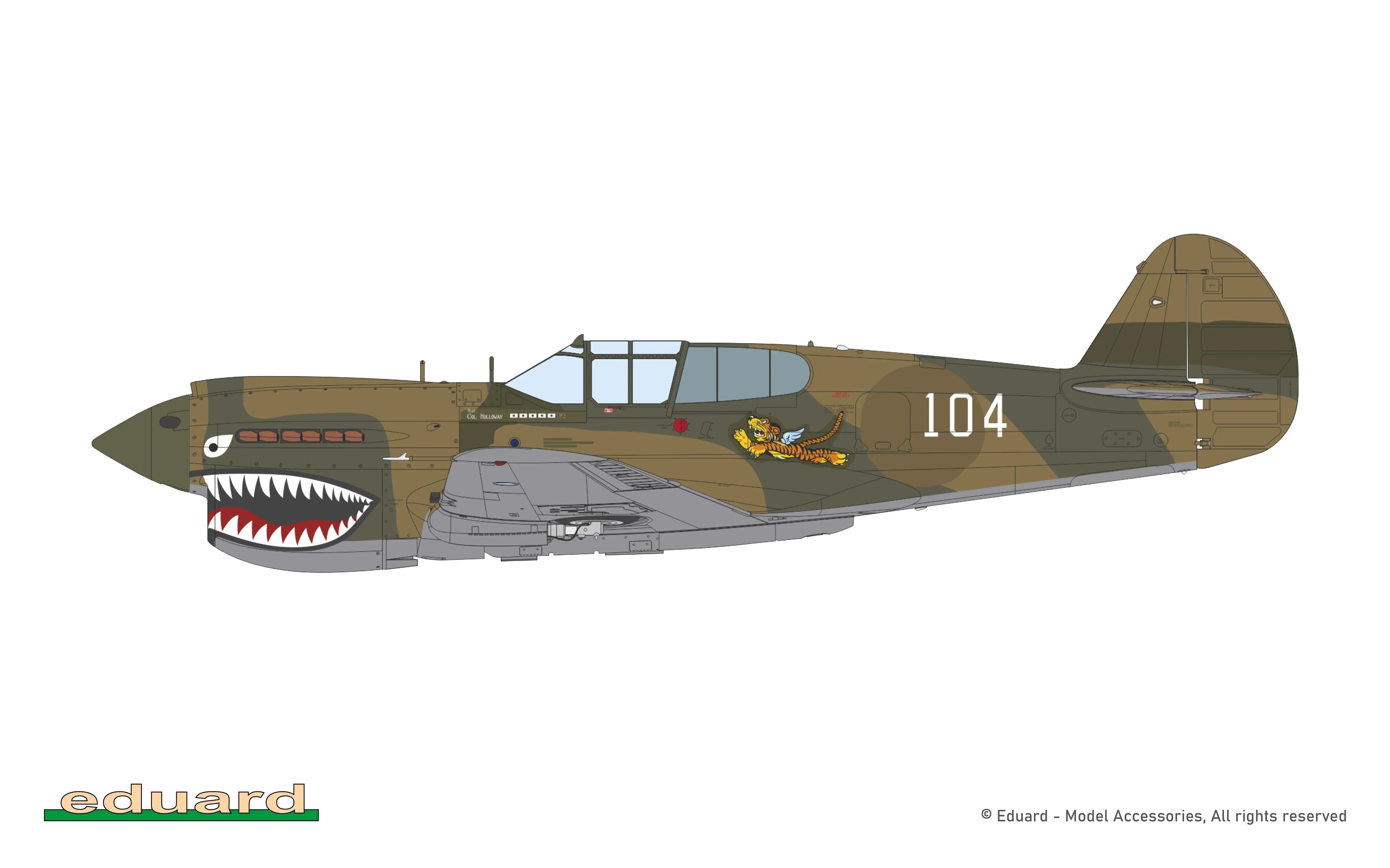 Eduard 11185 Pacific Star P-40E Warhawk Dual Combo Limited Edition 1/48 Model Kit - A-Z Toy Hobby