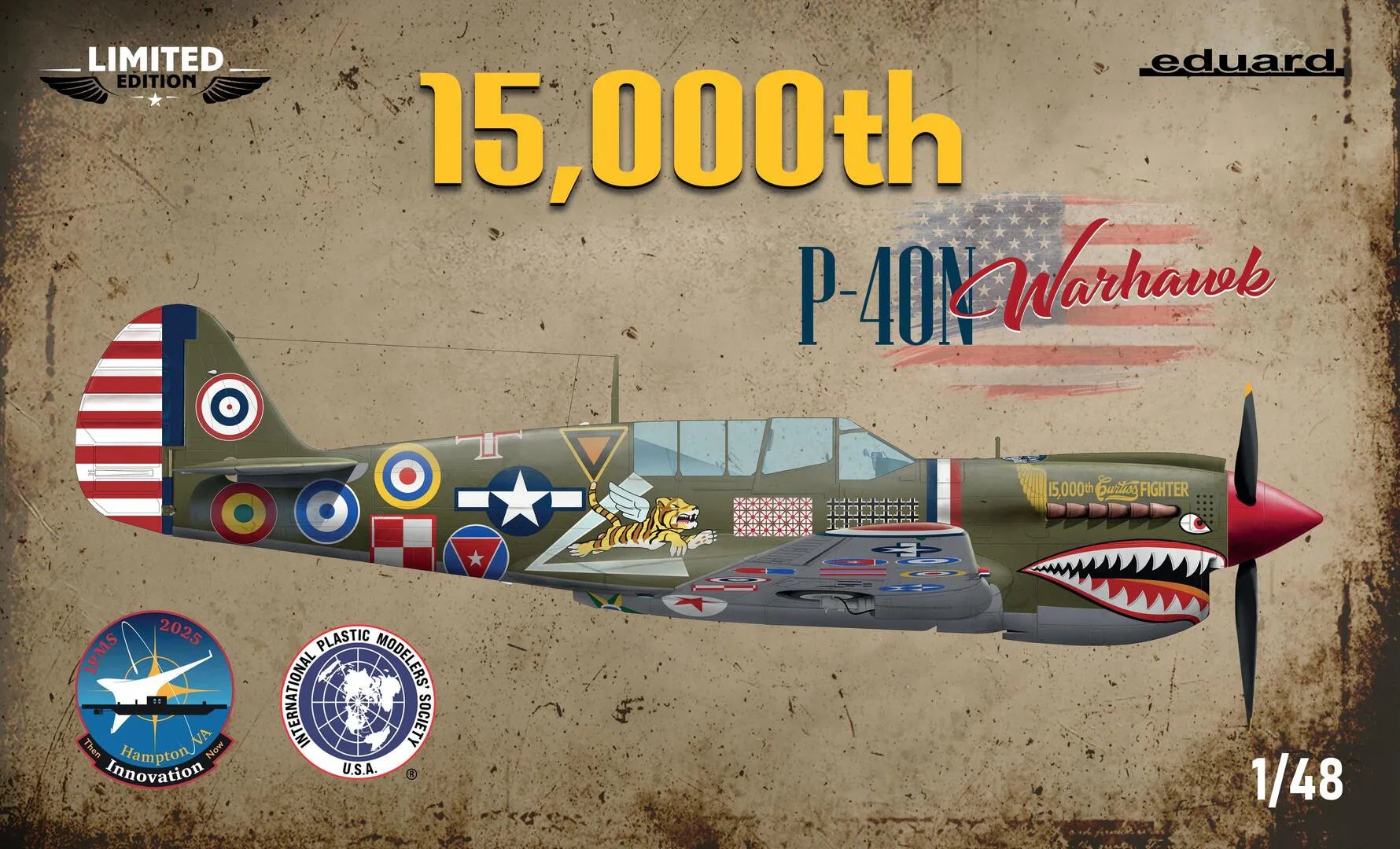 Eduard 11193 P-40N Warhawk 15,000th Limited Edition 1/48 Model Kit - A-Z Toy Hobby