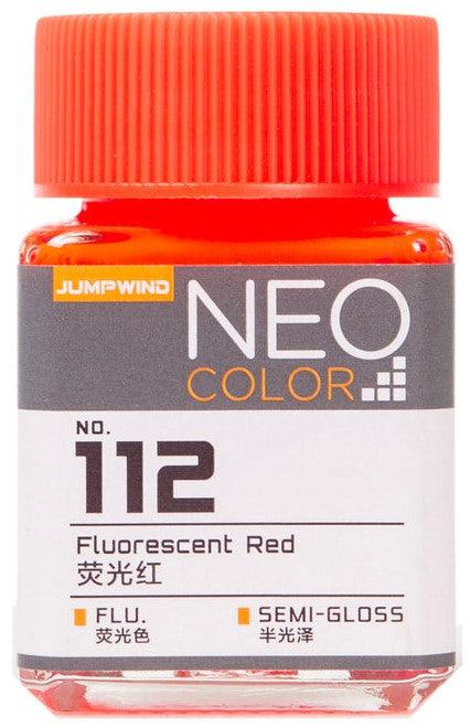 Jumpwind 112 Neo Color Fluorescent Red Paint 18ml - A-Z Toy Hobby