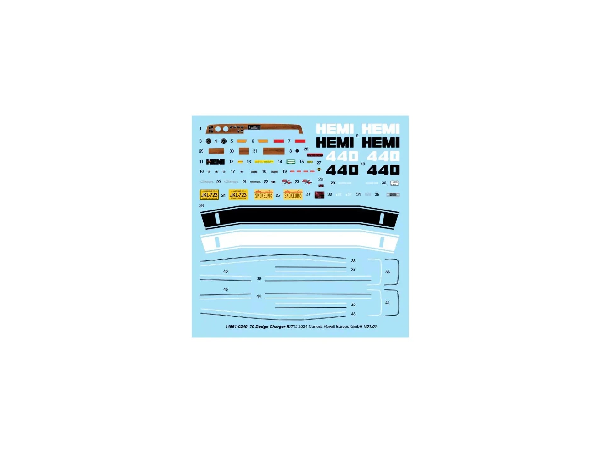 Revell 1970 Dodge Charger R/T 1/25 Model Kit - A-Z Toy Hobby