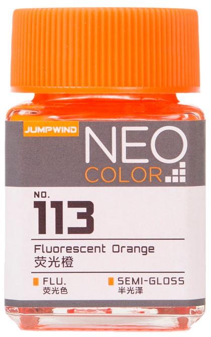 Jumpwind 113 Neo Color Fluorescent Orange Paint 18ml - A-Z Toy Hobby