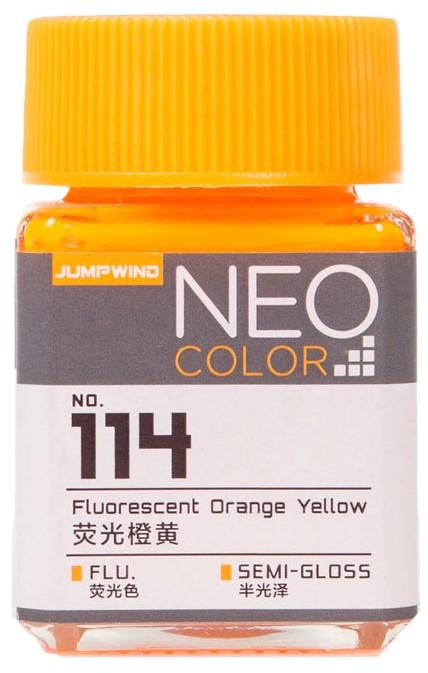 Jumpwind 114 Neo Color Fluorescent Orange Yellow Paint 18ml - A-Z Toy Hobby