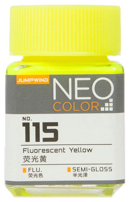 Jumpwind 115 Neo Color Fluorescent Yellow Paint 18ml - A-Z Toy Hobby