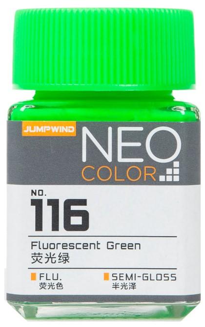 Jumpwind 116 Neo Color Fluorescent Green Paint 18ml - A-Z Toy Hobby