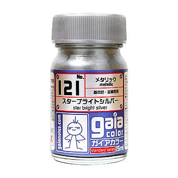Gaia Notes Metallic Color 121 Star Bright Silver Lacquer Paint 15ml - A-Z Toy Hobby