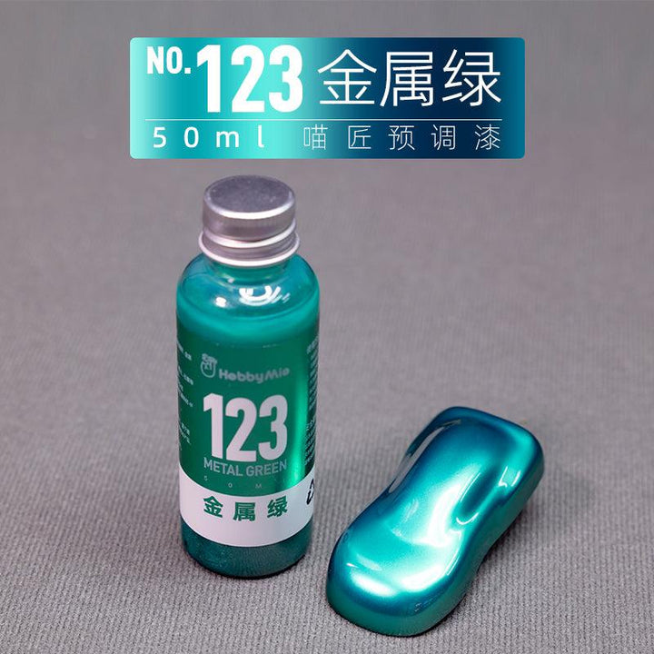 Hobby Mio 123 Metal Green Lacquer Paint 50ml - A-Z Toy Hobby