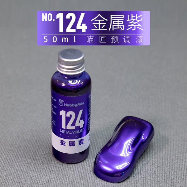 Hobby Mio 124 Metal Violet Lacquer Paint 50ml - A-Z Toy Hobby