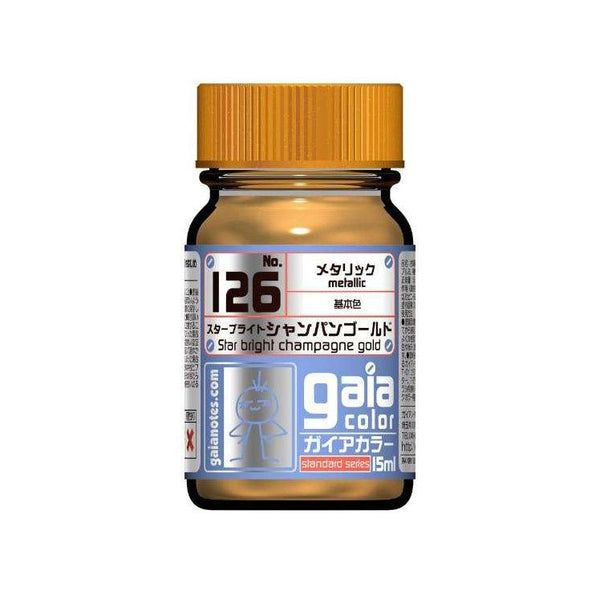 Gaia Notes Metallic Color 126 Star Bright Champagne Gold Lacquer Paint 15ml - A-Z Toy Hobby