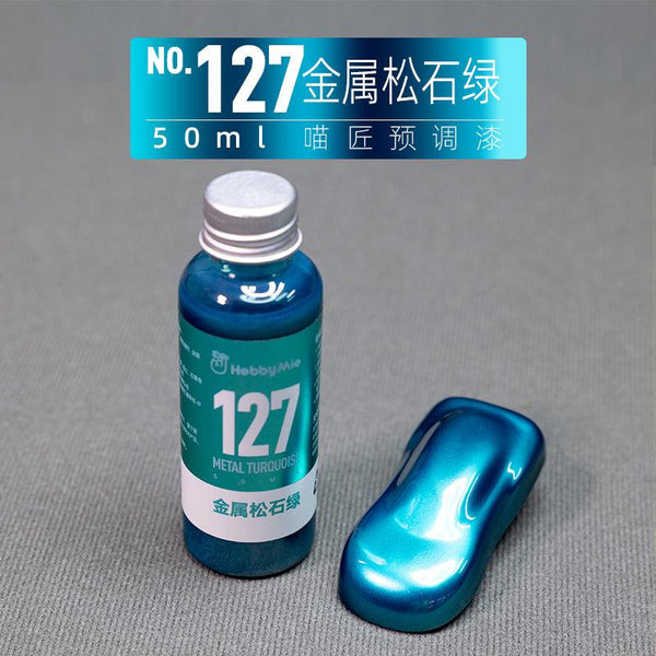 Hobby Mio 127 Metal Turquoise Lacquer Paint 50ml - A-Z Toy Hobby