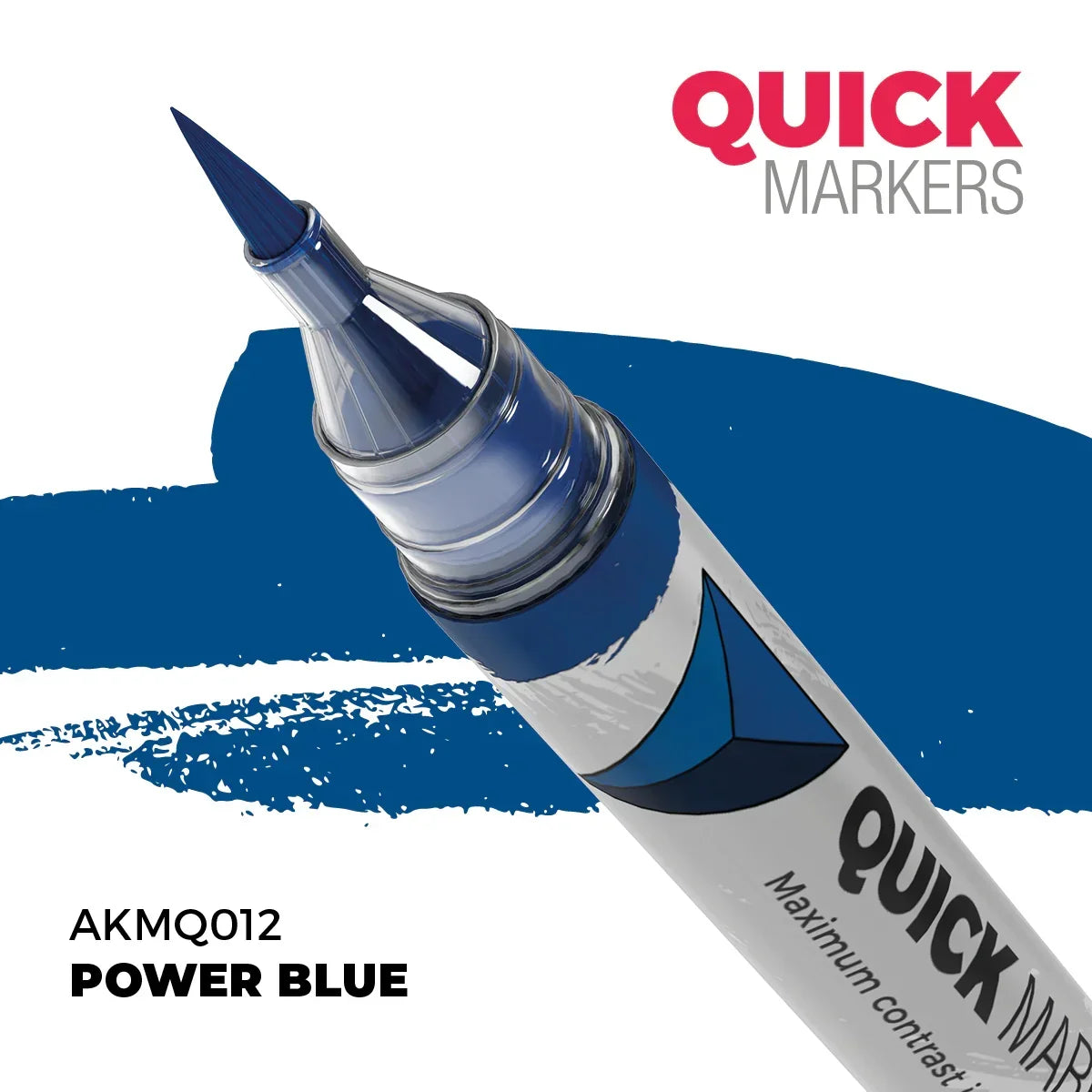 AK Interactive AKMQ012 Quick Markers Power Blue