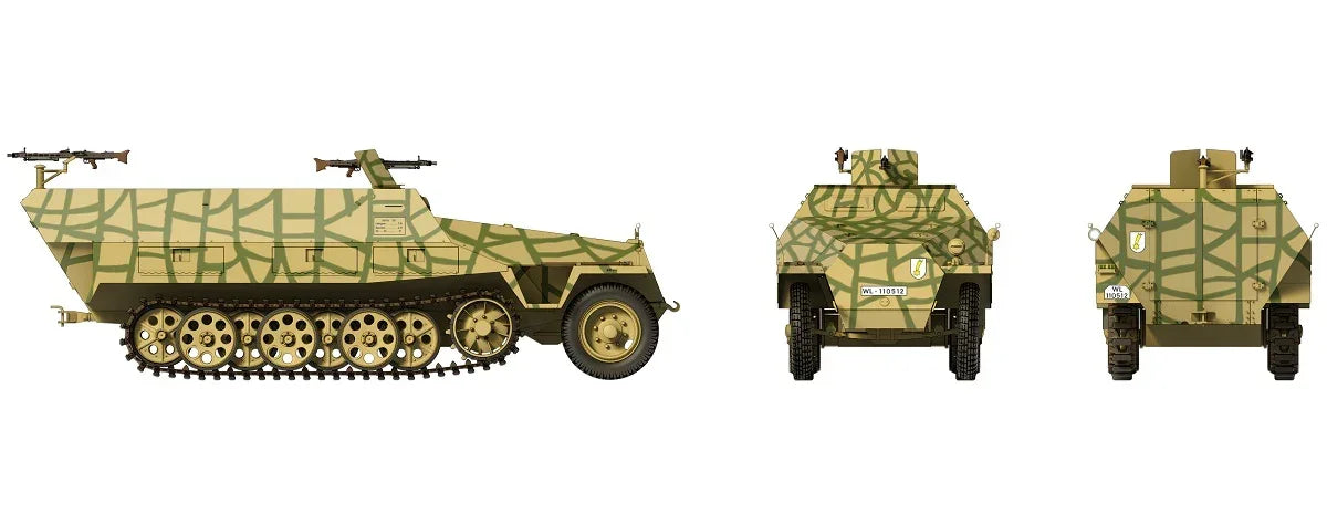 Das Werk 16005 Sd.Kfz. 251/1 Ausf.D 1/16 Model Kit - A-Z Toy Hobby