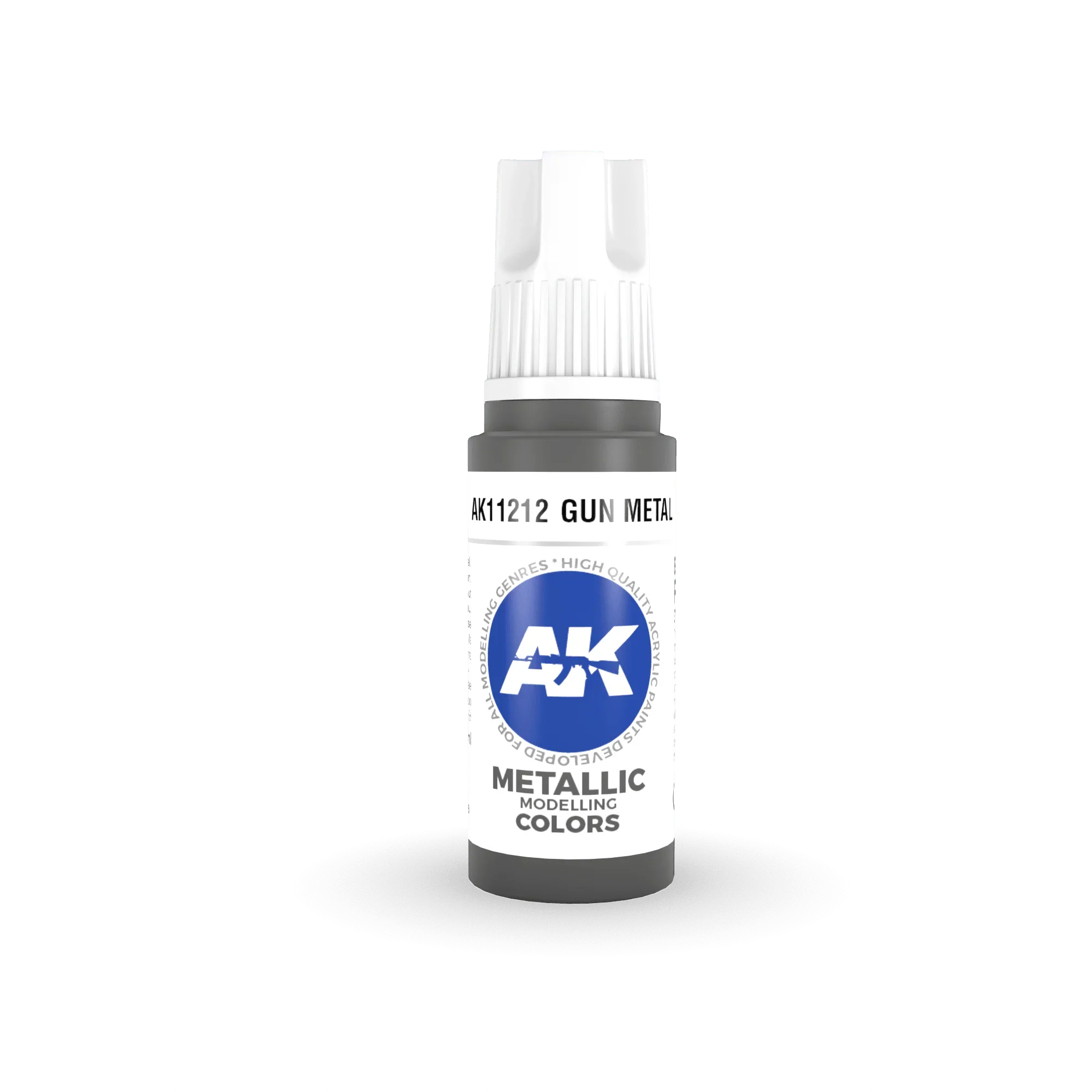 AK Interactive AK11212 3G Gun Metal Acrylic Paint 17ml - A-Z Toy Hobby