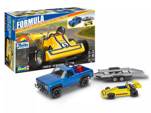 Revell 1978 Chevy Off-Road 4x4 with Malibu Grand Prix Virage & Trailer 1/25 Model Kit - A-Z Toy Hobby