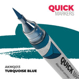 AK Interactive AKMQ013 Quick Markers Turquoise Blue