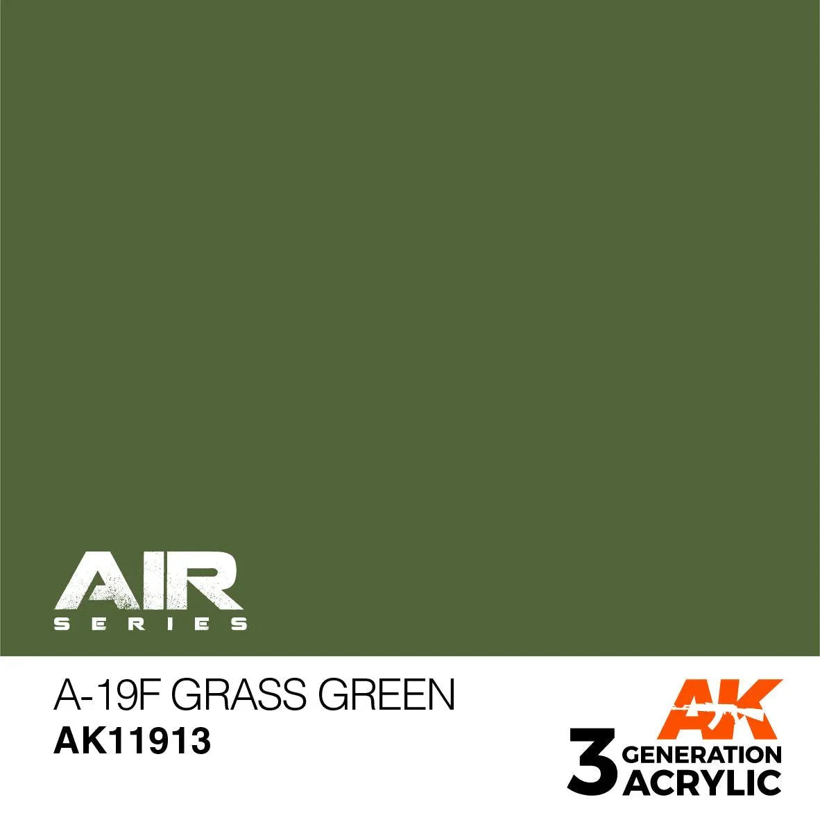 AK Interactive AK11913 3G Air A-19F Grass Green Paint 17ml - A-Z Toy Hobby