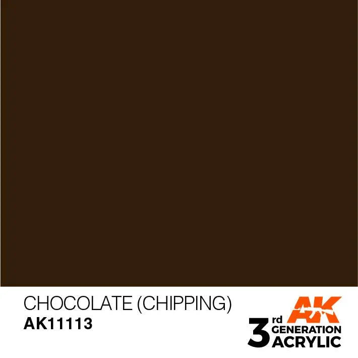 AK Interactive AK11113 3G Chocolate (Chipping) Acrylic Paint 17ml - A-Z Toy Hobby