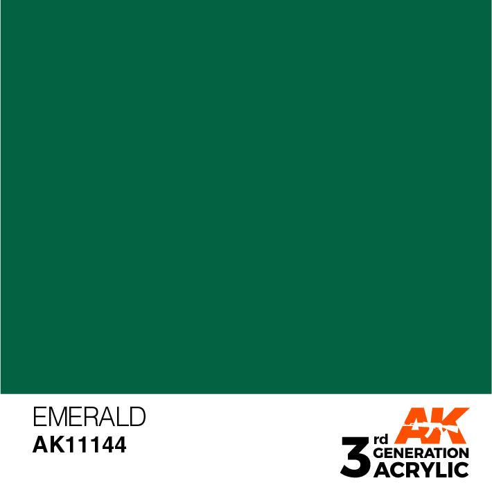 AK Interactive AK11144 3G Emerald Acrylic Paint 17ml - A-Z Toy Hobby