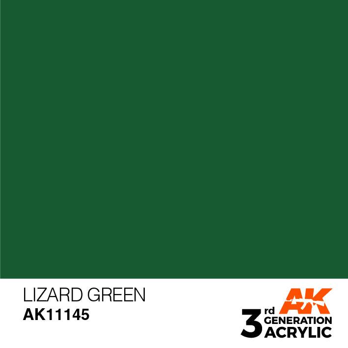 AK Interactive AK11145 3G Lizard Green Acrylic Paint 17ml - A-Z Toy Hobby