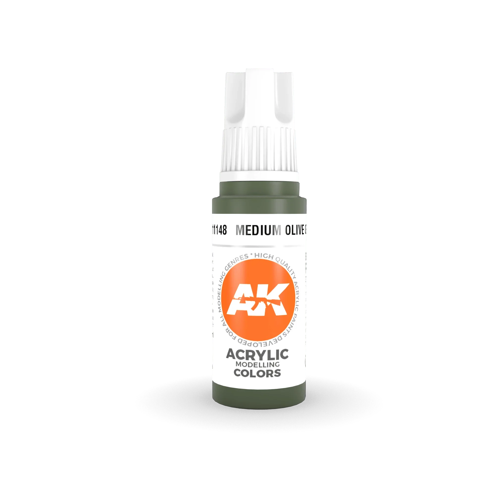 AK Interactive AK11148 3G Medium Olive Green Acrylic Paint 17ml - A-Z Toy Hobby