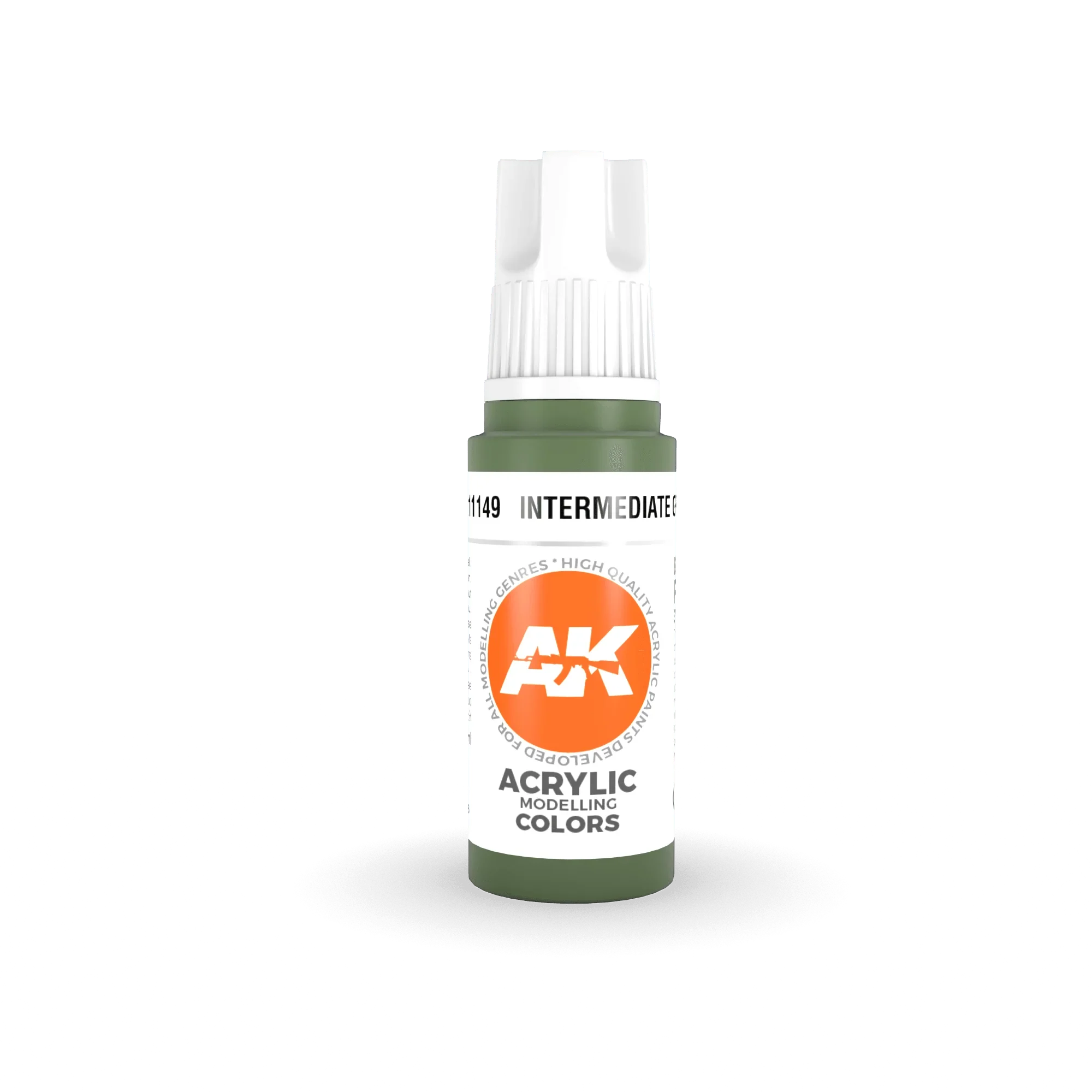 AK Interactive AK11149 3G Intermediate Green Acrylic Paint 17ml - A-Z Toy Hobby