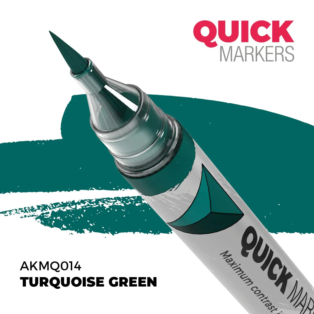 AK Interactive AKMQ014 Quick Markers Turquoise Green