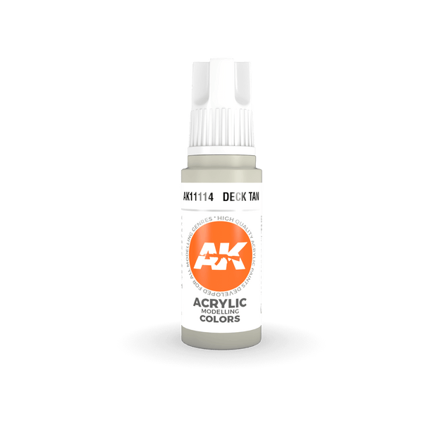 AK Interactive AK11114 3G Deck Tan Acrylic Paint 17ml - A-Z Toy Hobby