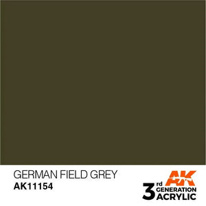 AK Interactive AK11154 3G German Field Gray Acrylic Paint 17ml - A-Z Toy Hobby