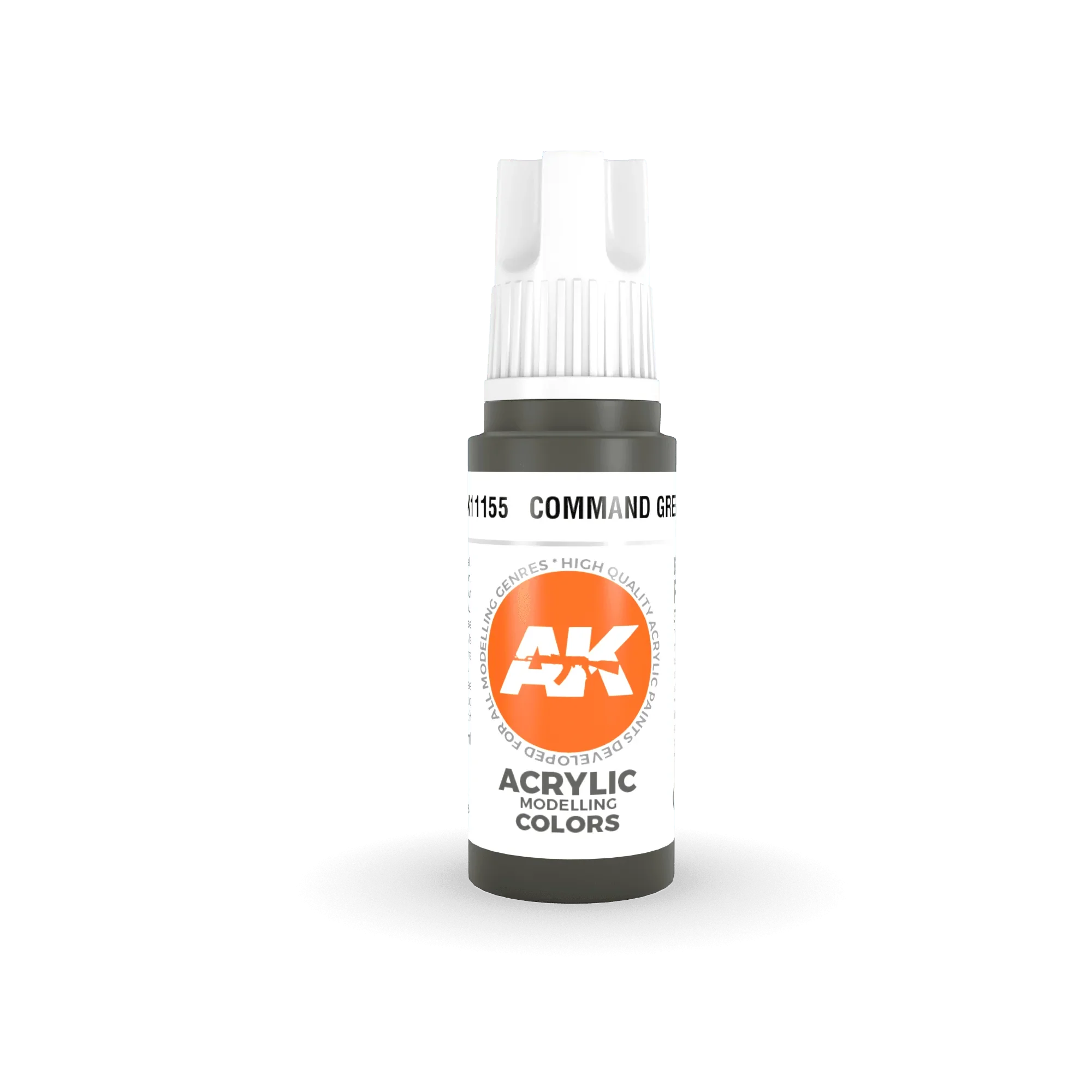 AK Interactive AK11155 3G Command Green Acrylic Paint 17ml - A-Z Toy Hobby